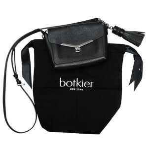 BOTKIER Rare Black Genuine Leather Tassel Vivi Crossbody Bag MSRP $169